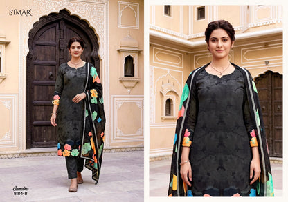 Samaira Simar Viscose Muslin Pant Style Suits Manufacturer India