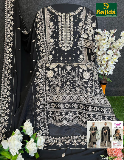 Samaira Vol 1 Sajida Georgette Pakistani Salwar Suits Supplier Ahmedabad