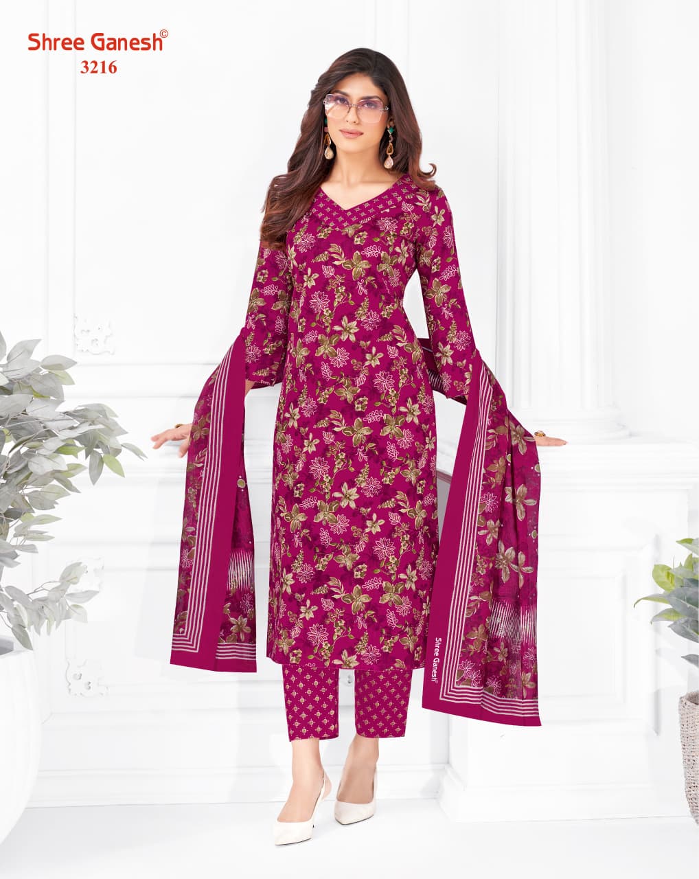 Samaira Vol 22 Shree Ganesh Cotton Dress Material Wholesale