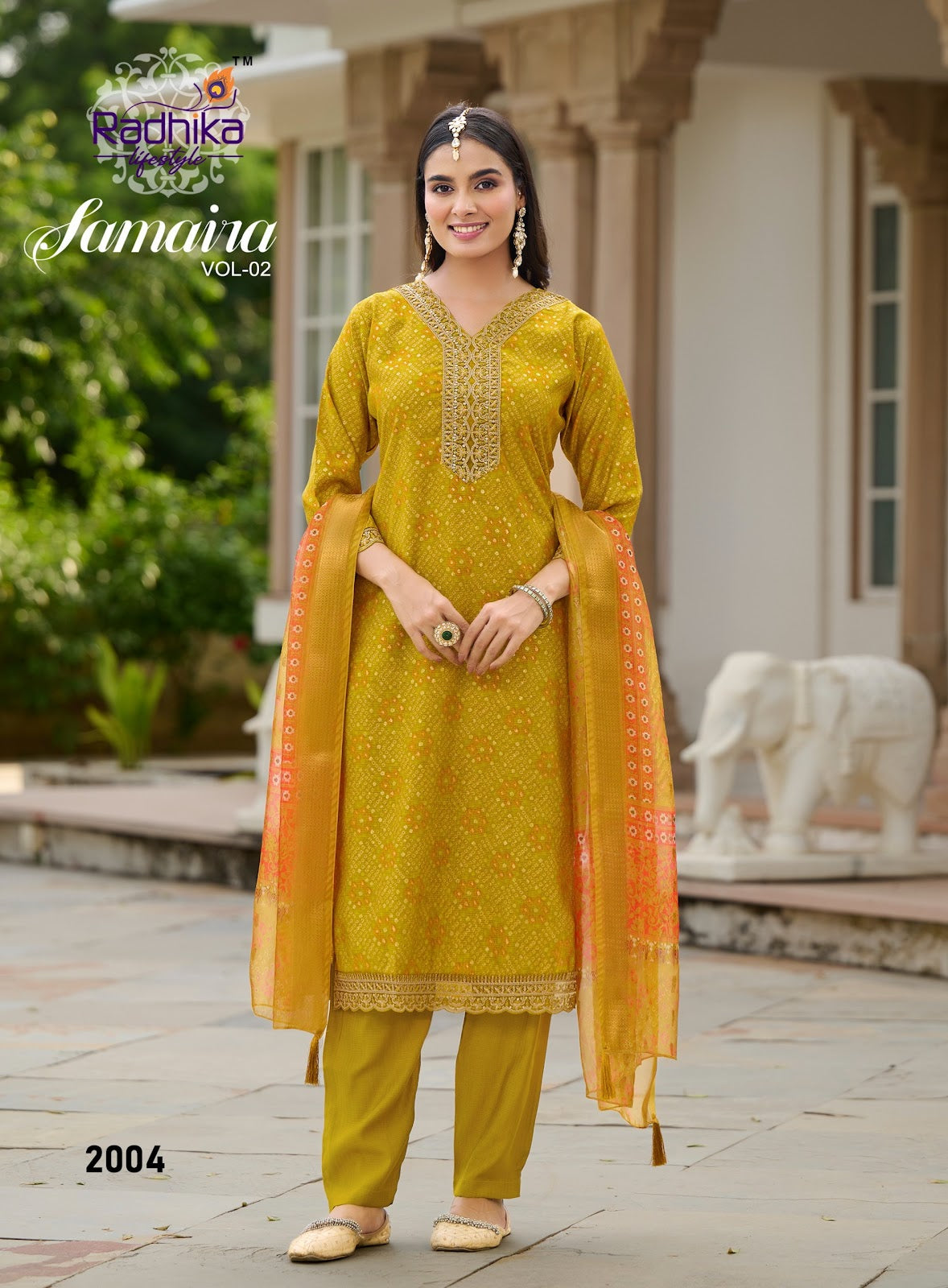 Samaira Vol 2 Radhika Lifestyle Berlin Readymade Pant Style Suits Supplier Ahmedabad