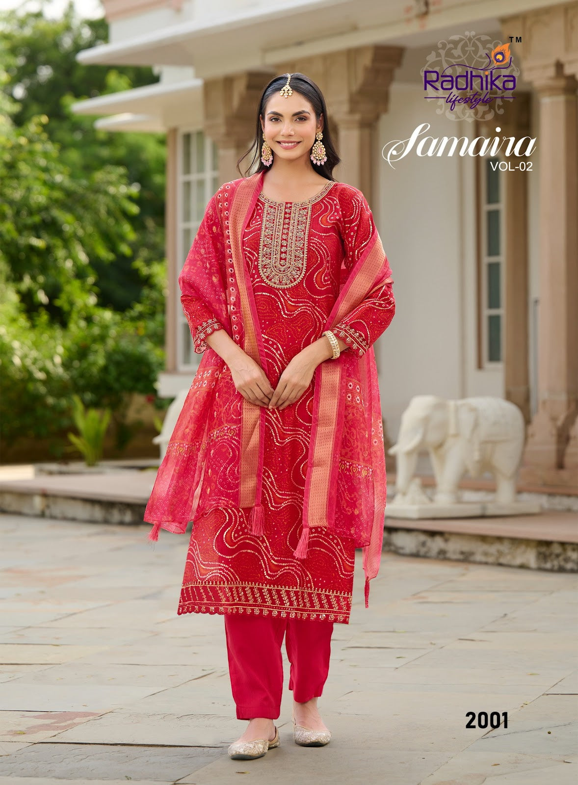 Samaira Vol 2 Radhika Lifestyle Berlin Readymade Pant Style Suits Supplier Ahmedabad