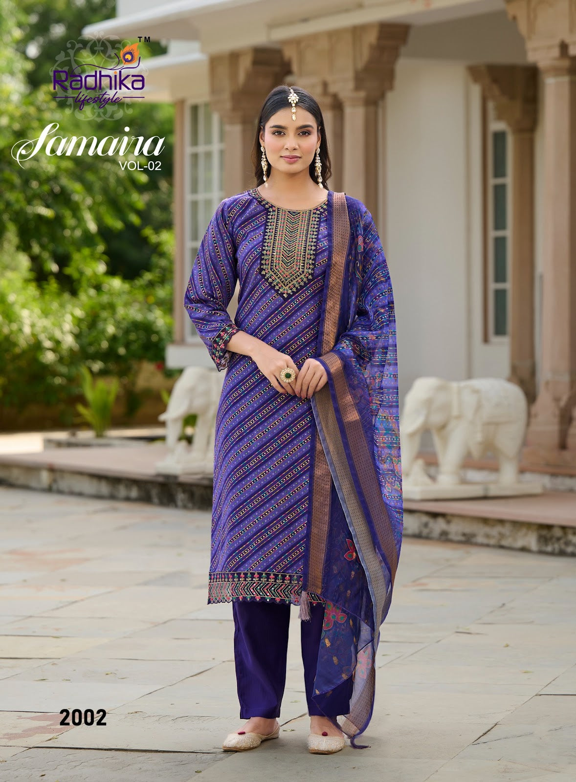 Samaira Vol 2 Radhika Lifestyle Berlin Readymade Pant Style Suits Supplier Ahmedabad