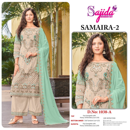 Samaira Vol 2 Sajida Georgette Pakistani Salwar Suits Manufacturer Ahmedabad