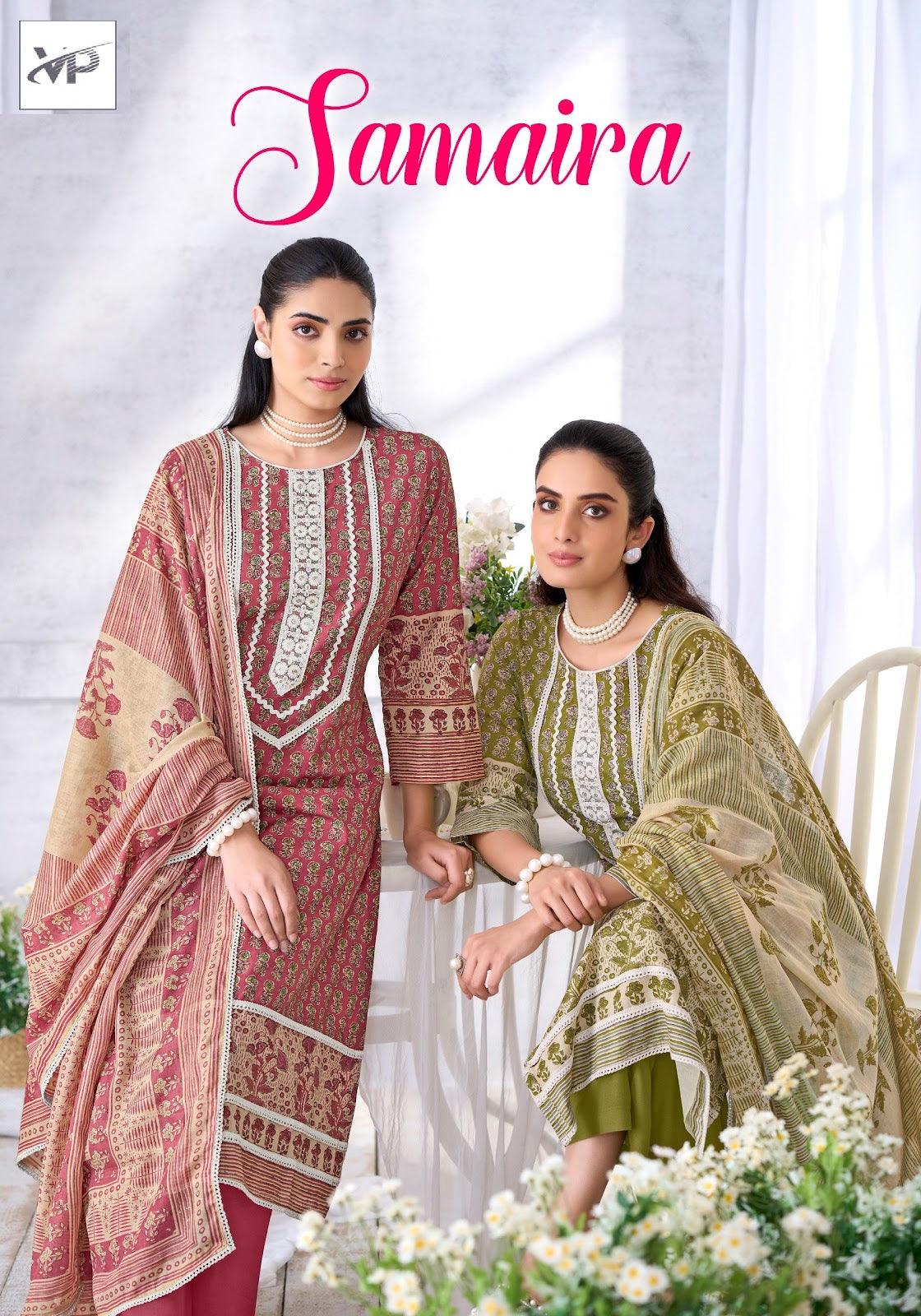 Samaira Vp Brand Lawn Cotton Pant Style Suits Wholesaler India
