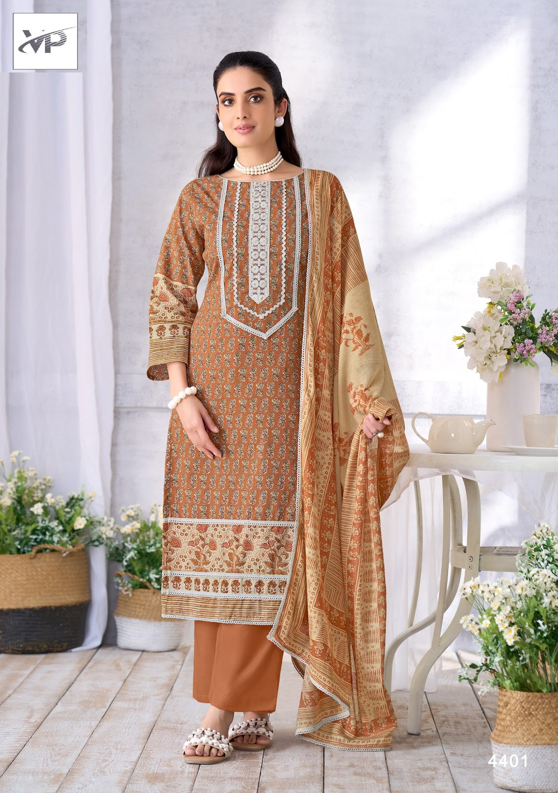Samaira Vp Brand Lawn Cotton Pant Style Suits Wholesaler India