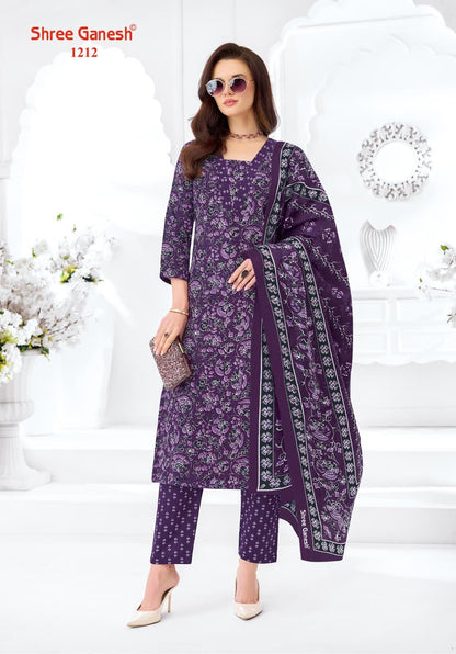 Samaiyra Ajrak Vol 1 Shree Ganesh Readymade Cotton Pant Suits Exporter Gujarat