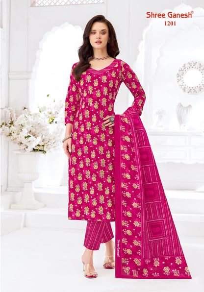 Samaiyra Ajrak Vol 1 Shree Ganesh Readymade Cotton Pant Suits Exporter Gujarat