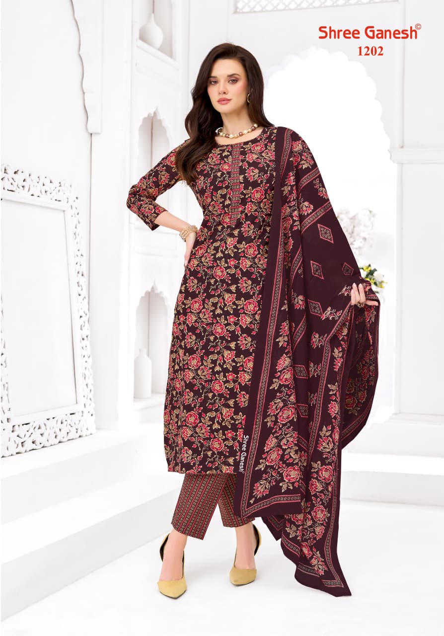 Samaiyra Ajrak Vol 1 Shree Ganesh Readymade Cotton Pant Suits Exporter Gujarat