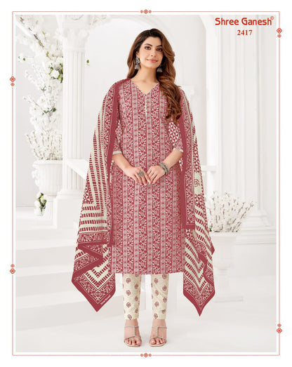 Samaiyra Vol 14 Shree Ganesh Cotton Readymade Pant Style Suits Wholesaler Ahmedabad