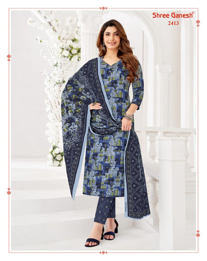 Samaiyra Vol 14 Shree Ganesh Cotton Readymade Pant Style Suits Wholesaler Ahmedabad