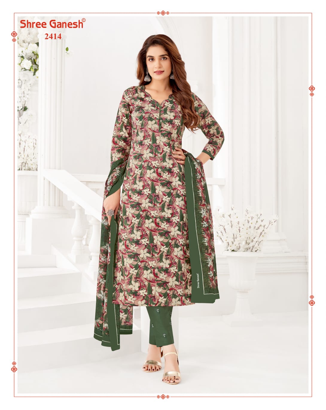 Samaiyra Vol 14 Shree Ganesh Cotton Readymade Pant Style Suits Wholesaler Ahmedabad