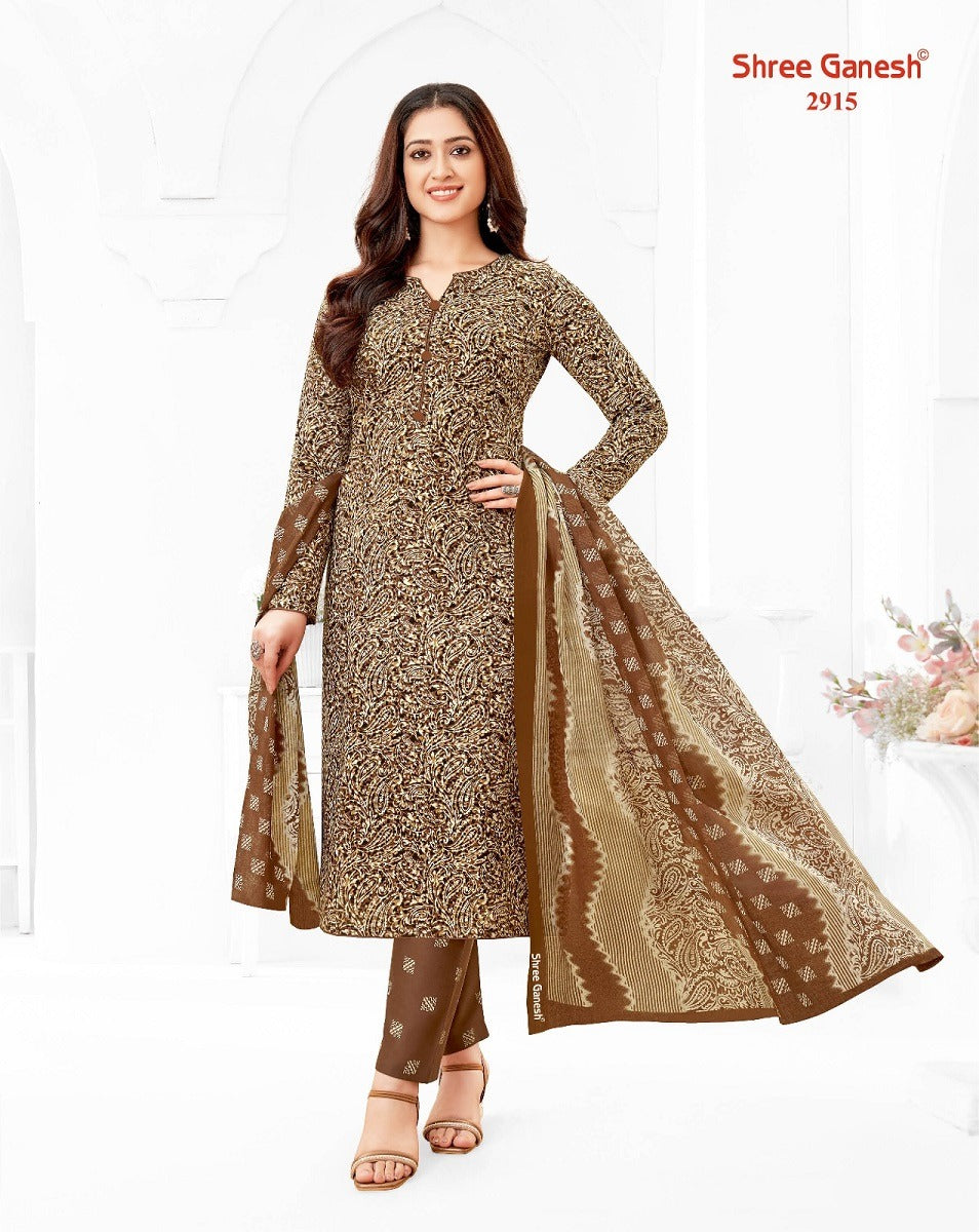 shree ganesh cotton dress material Shree Ganesh Cotton Chudi Materials Readymade Dress Catalogue Sri Ganesh Churidar Materials Pankhi Vol