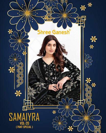 Samaiyra Vol 20 Shree Ganesh Cotton Dress Material Wholesale Price
