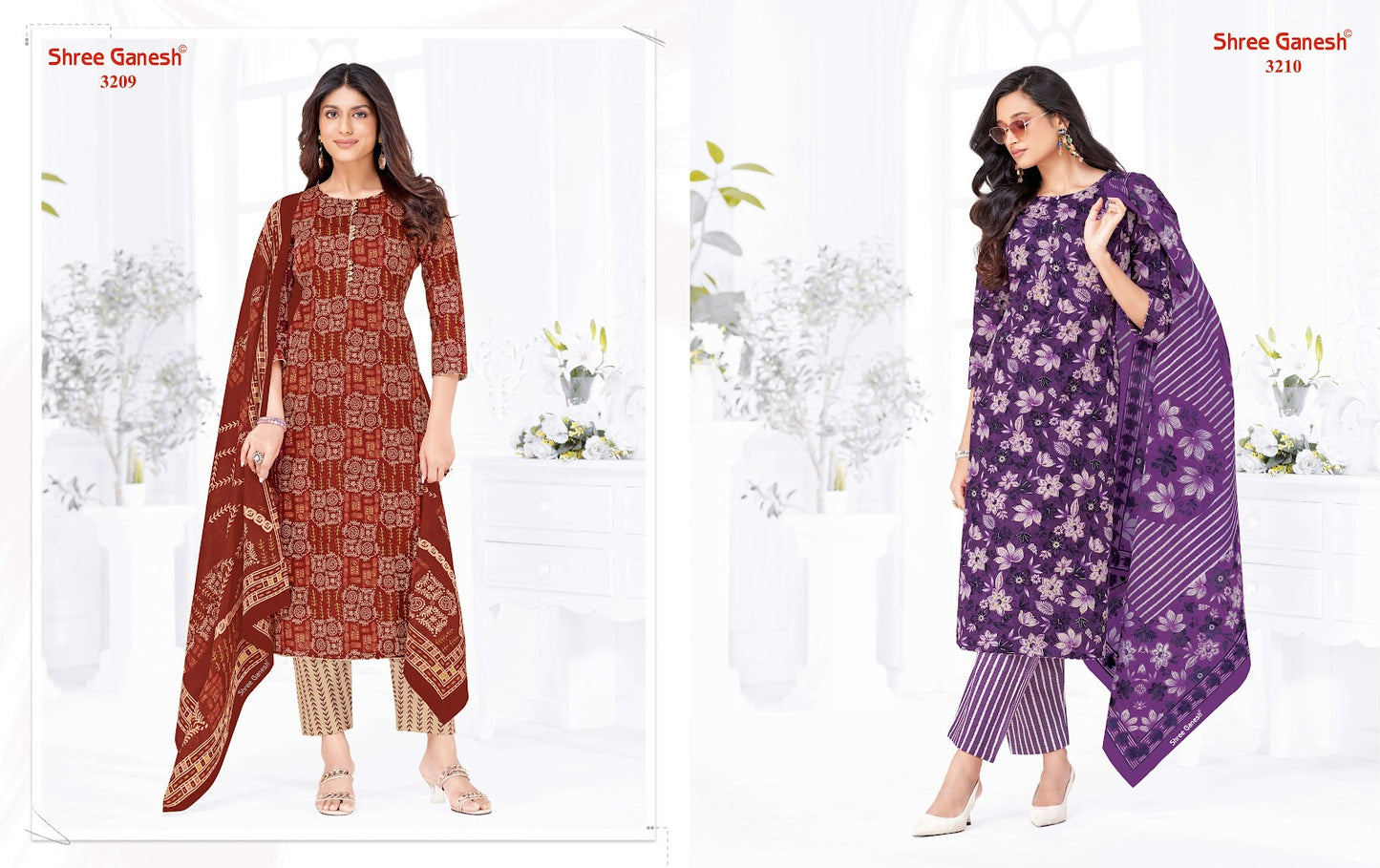 Samaiyra Vol 22 Shree Ganesh Cotton Dress Material Supplier