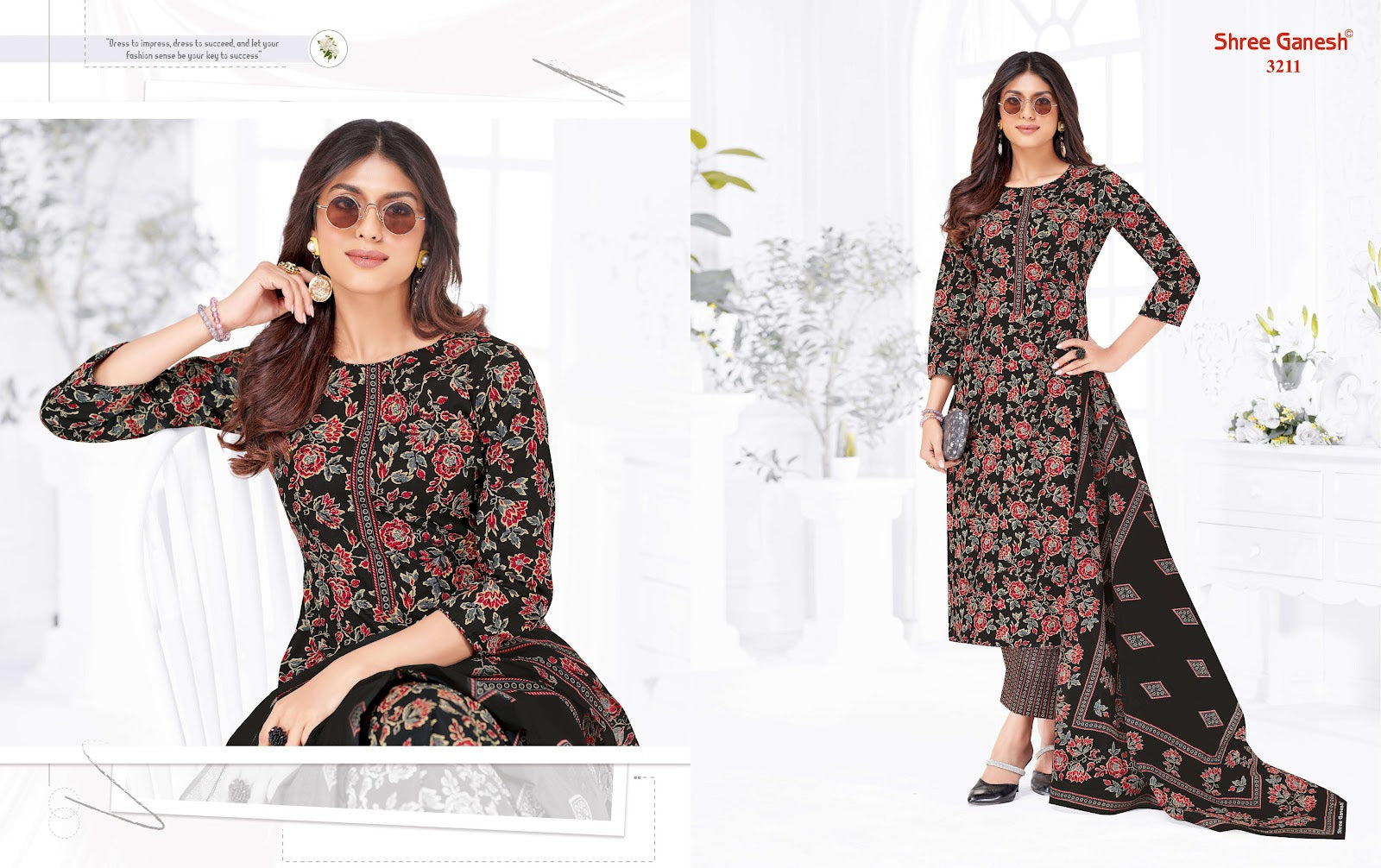 Samaiyra Vol 22 Shree Ganesh Cotton Dress Material Supplier