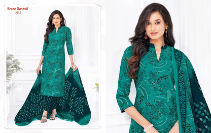 Samaiyra Vol 22 Shree Ganesh Cotton Dress Material Supplier