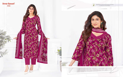 Samaiyra Vol 22 Shree Ganesh Cotton Dress Material Supplier