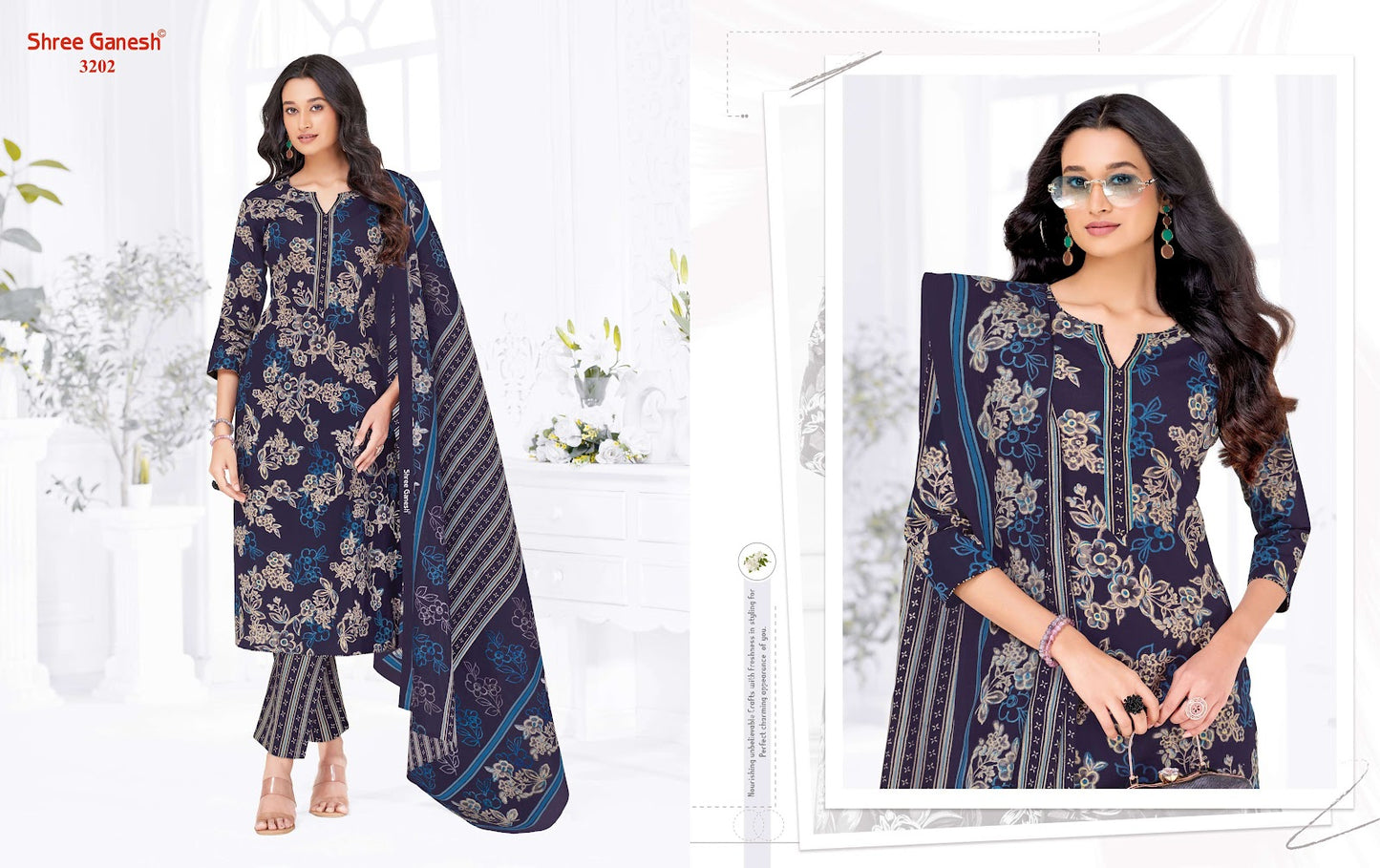 Samaiyra Vol 22 Shree Ganesh Cotton Dress Material Supplier