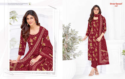 Samaiyra Vol 22 Shree Ganesh Cotton Dress Material Supplier