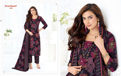Samaiyra Vol 23 Shree Ganesh Cotton Dress Material Exporter India