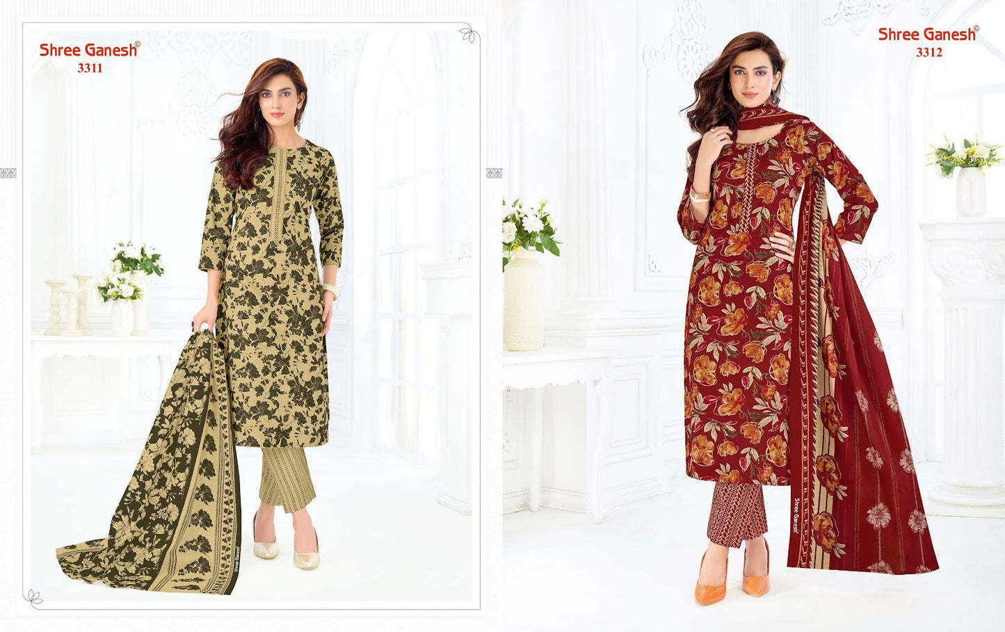 Samaiyra Vol 23 Shree Ganesh Cotton Dress Material Exporter India