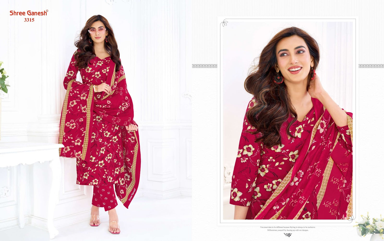 Samaiyra Vol 23 Shree Ganesh Cotton Dress Material Exporter India