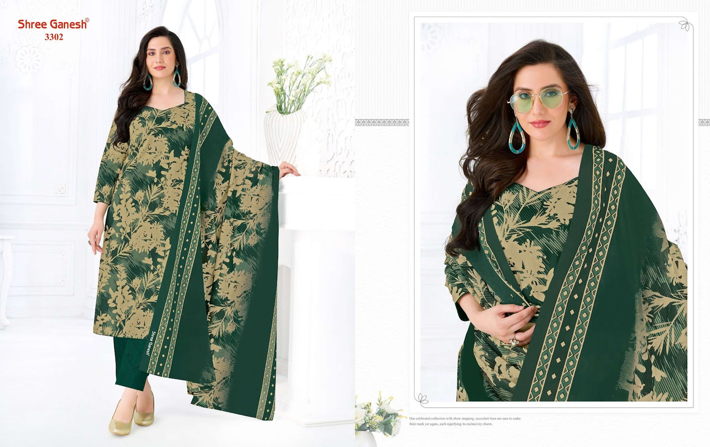 Samaiyra Vol 23 Shree Ganesh Cotton Dress Material Exporter India