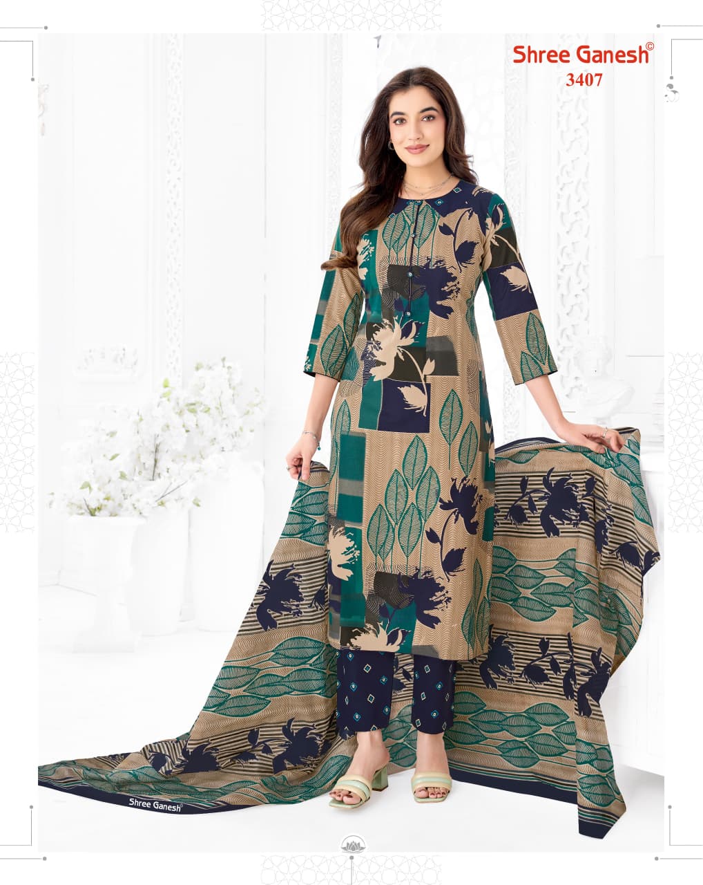 Samaiyra Vol 24 Shree Ganesh Cotton Dress Material Supplier India