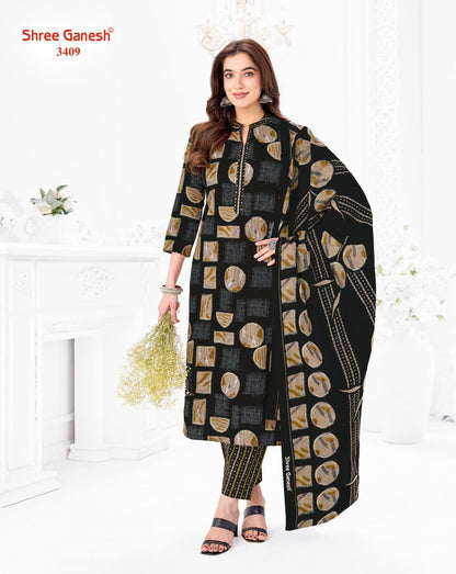 Samaiyra Vol 24 Shree Ganesh Cotton Dress Material Supplier India
