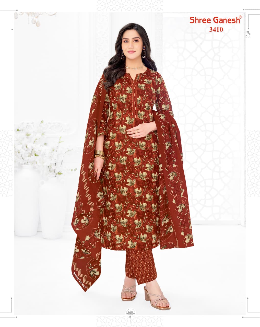 Samaiyra Vol 24 Shree Ganesh Cotton Dress Material Supplier India