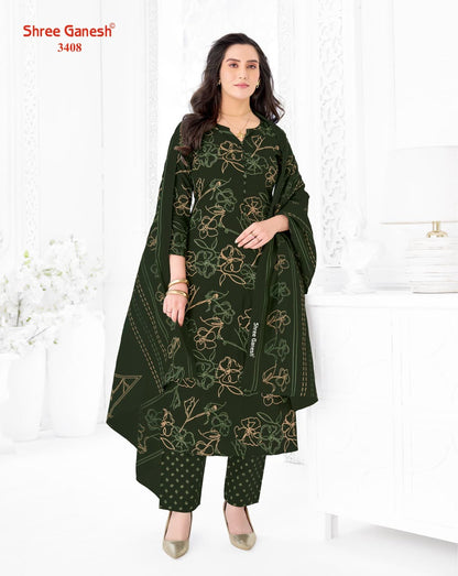 Samaiyra Vol 24 Shree Ganesh Cotton Dress Material Supplier India