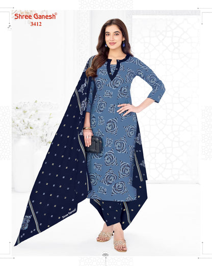 Samaiyra Vol 24 Shree Ganesh Cotton Dress Material Supplier India