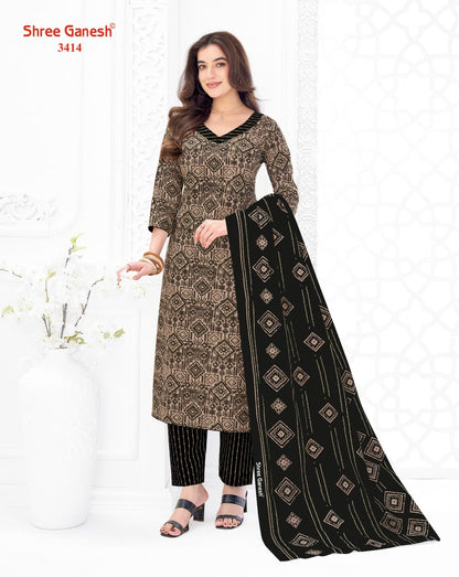 Samaiyra Vol 24 Shree Ganesh Cotton Dress Material Supplier India
