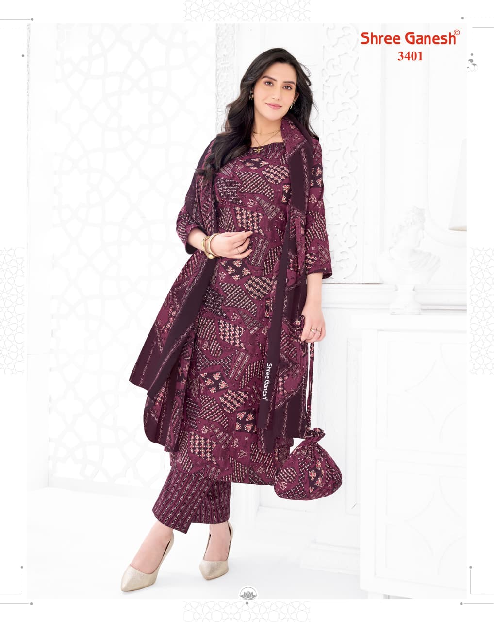 Samaiyra Vol 24 Shree Ganesh Cotton Dress Material Supplier India