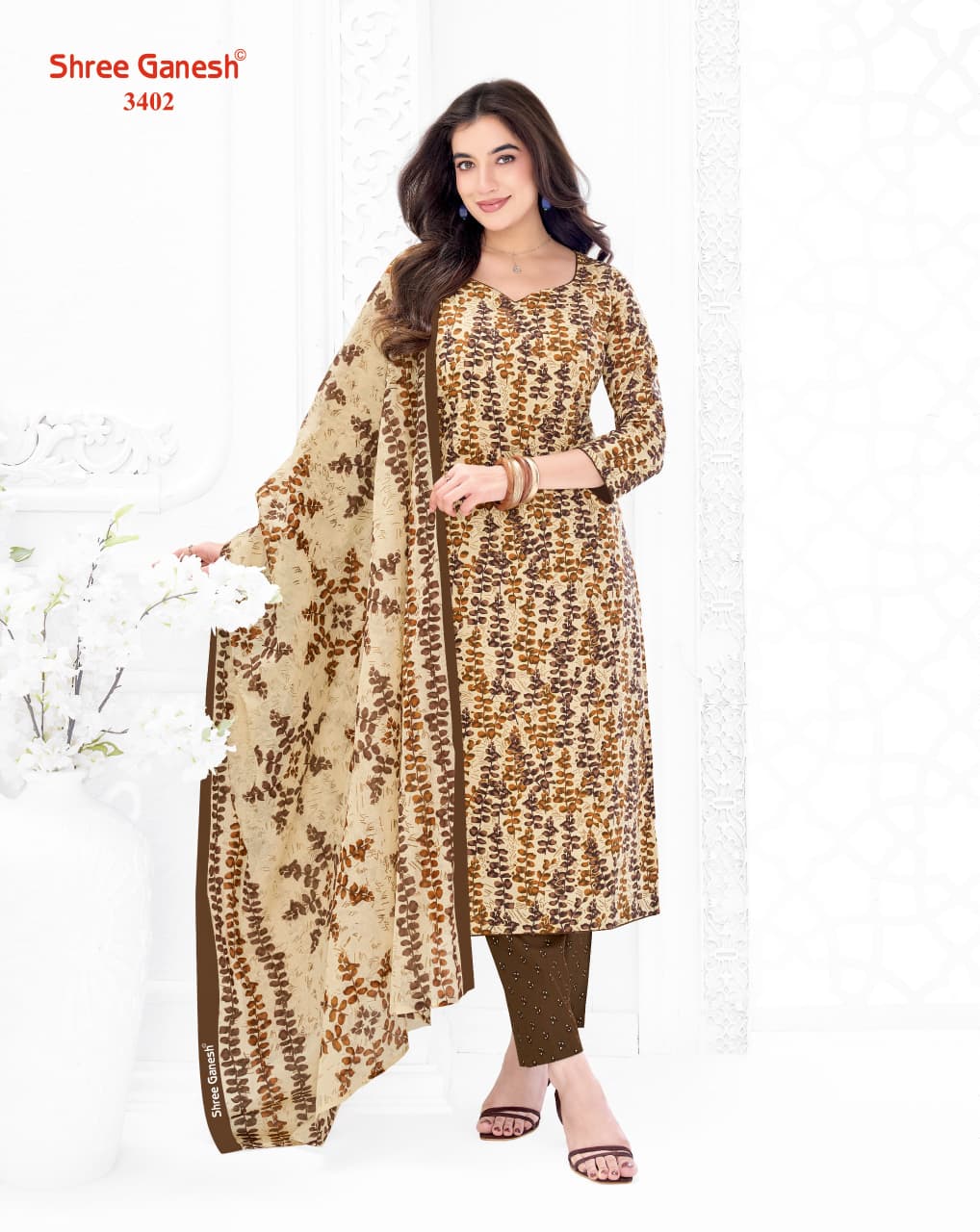 Samaiyra Vol 24 Shree Ganesh Cotton Dress Material Supplier India