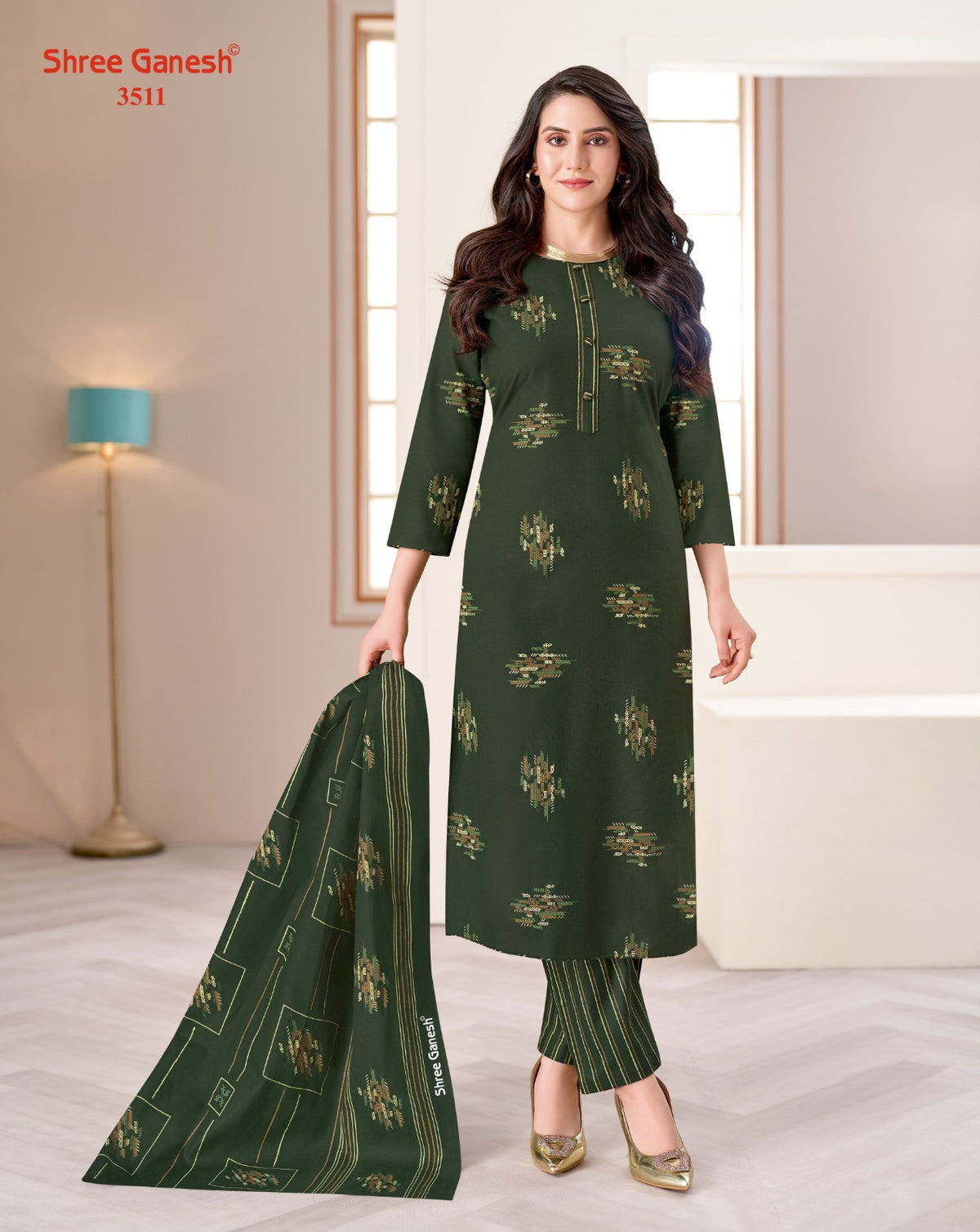 Samaiyra Vol 25 Shree Ganesh Cotton Dress Material Wholesale Price