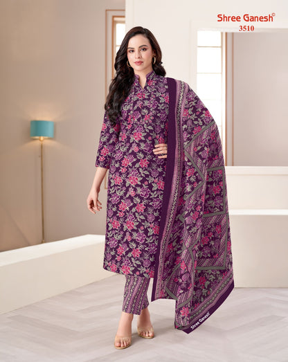 Samaiyra Vol 25 Shree Ganesh Cotton Dress Material Wholesale Price