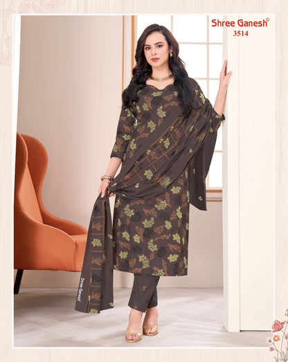 Samaiyra Vol 25 Shree Ganesh Cotton Dress Material Wholesale Price