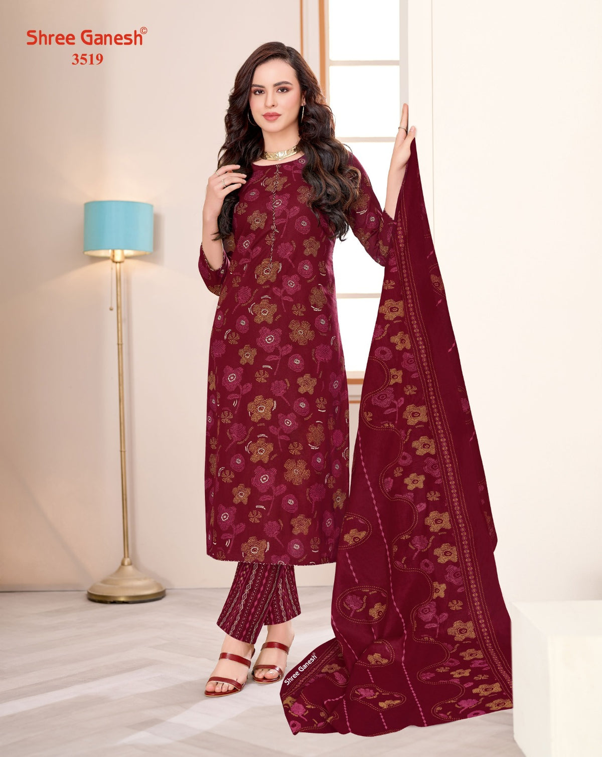 Samaiyra Vol 25 Shree Ganesh Cotton Dress Material Wholesale Price