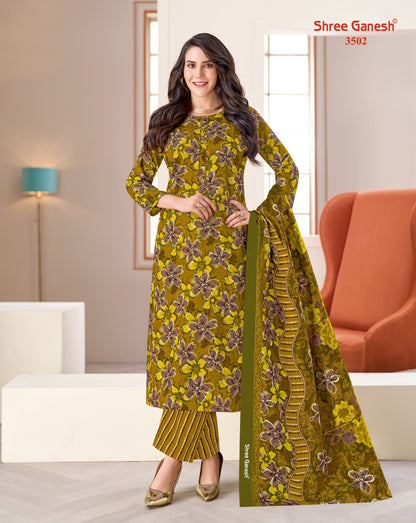 Samaiyra Vol 25 Shree Ganesh Cotton Dress Material Wholesale Price