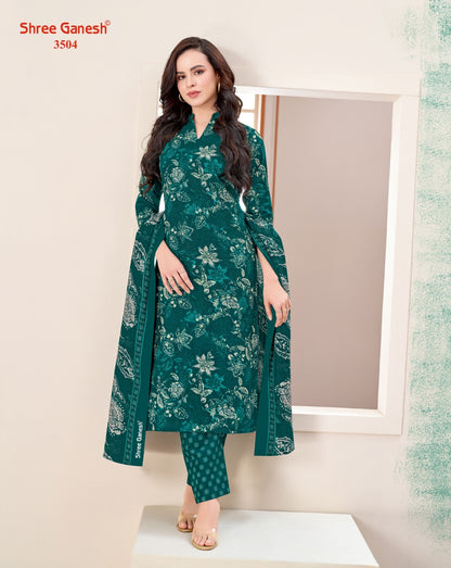 Samaiyra Vol 25 Shree Ganesh Cotton Dress Material Wholesale Price