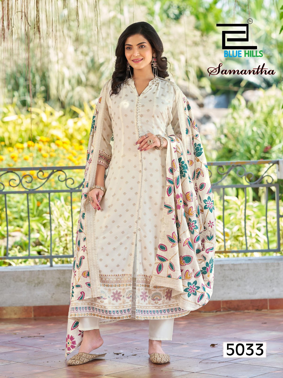 Samantha Blue Hills Rayon 14Kg Readymade Suits Supplier India