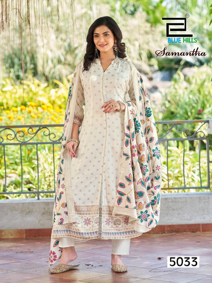 Samantha Blue Hills Rayon 14Kg Readymade Suits Supplier India