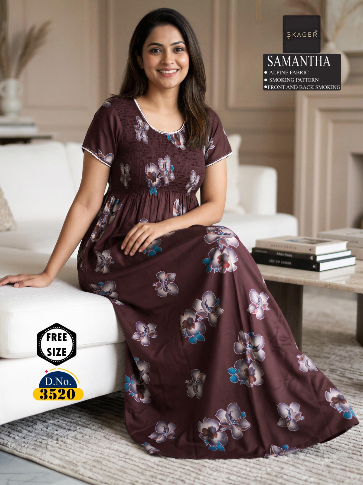 Samantha Skager Alpine Night Gowns Wholesale Price