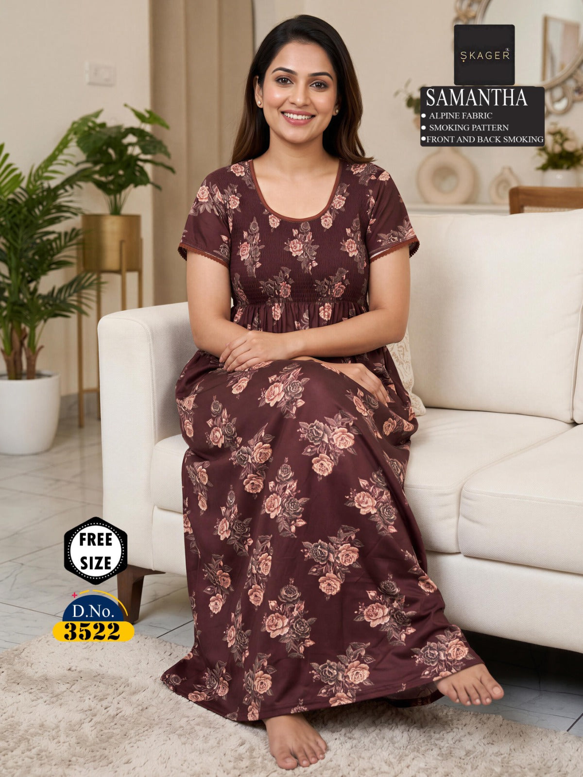 Samantha Skager Alpine Night Gowns Wholesale Price