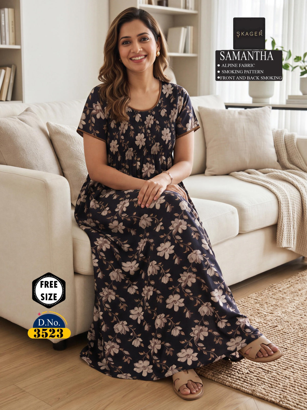 Samantha Skager Alpine Night Gowns Wholesale Price