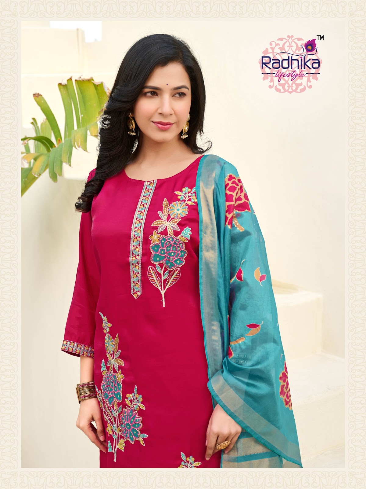 Samantha Vol 1 Radhika Lifestyle Roman Readymade Pant Style Suits Manufacturer Ahmedabad