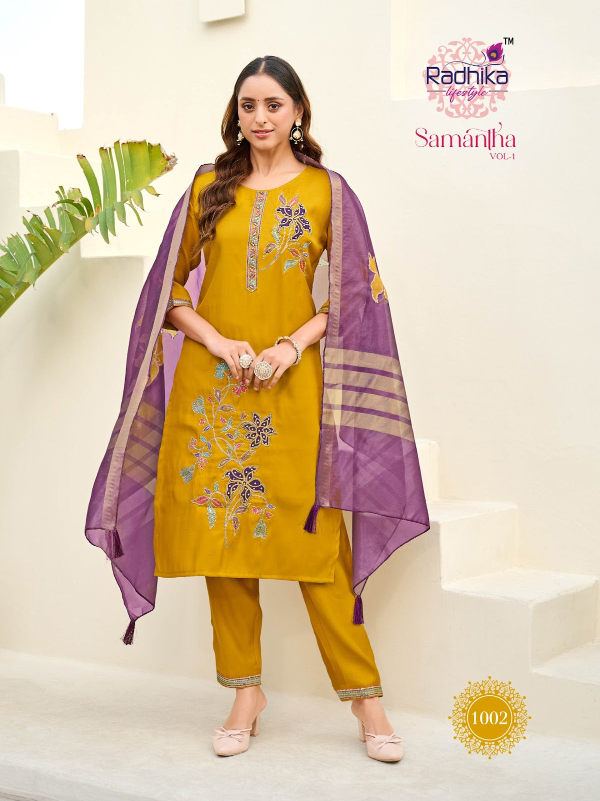 Samantha Vol 1 Radhika Lifestyle Roman Readymade Pant Style Suits Manufacturer Ahmedabad