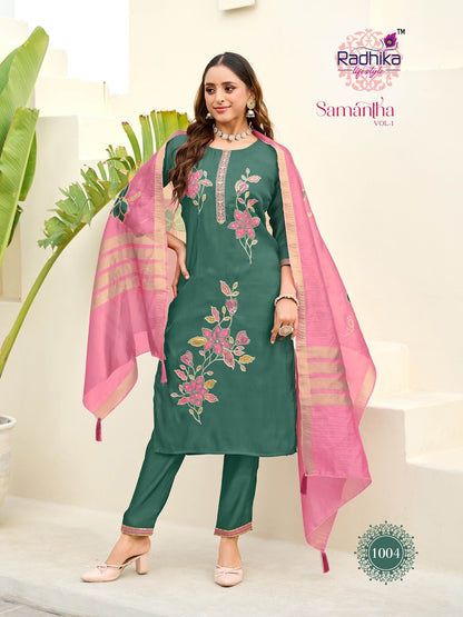 Samantha Vol 1 Radhika Lifestyle Roman Readymade Pant Style Suits Manufacturer Ahmedabad