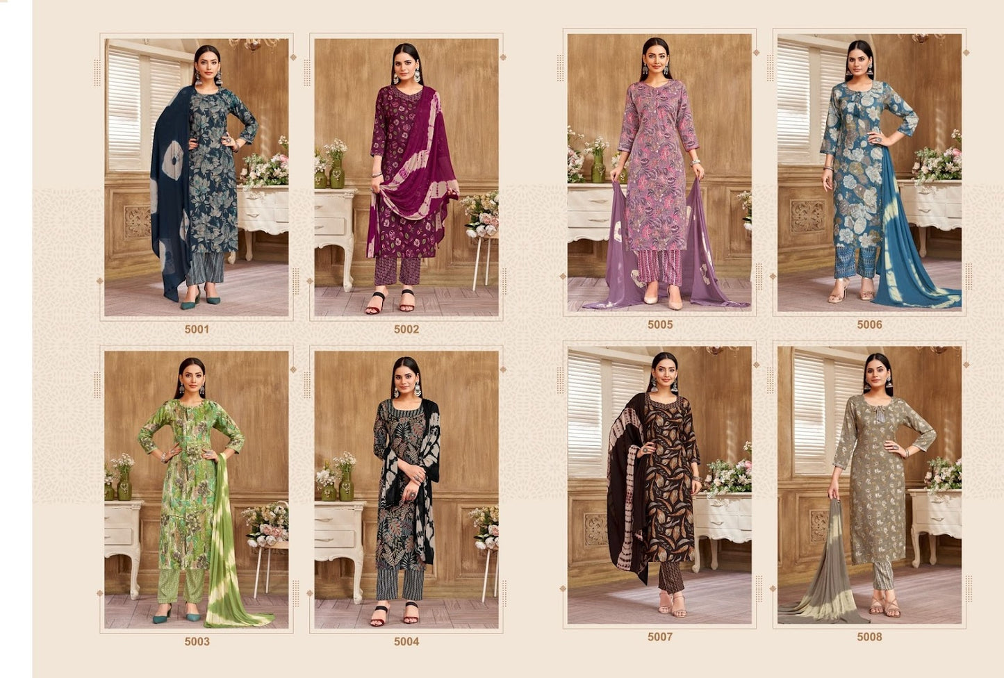 Samantha Vol 5 Balaji Capsule Rayon Readymade Pant Style Suits Wholesale Rate